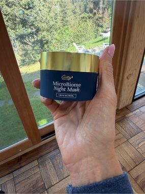 City Beauty MicroBiome Night Mask — Navy & Gold Overnight Treatment
